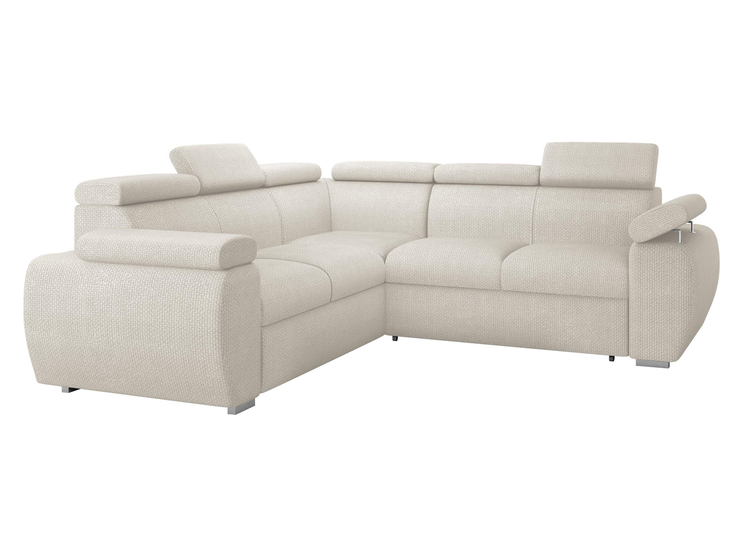 ECKSOFA Boston Maxi - Chromfarben/Creme, Holz/Textil (260/260cm) - MIRJAN24