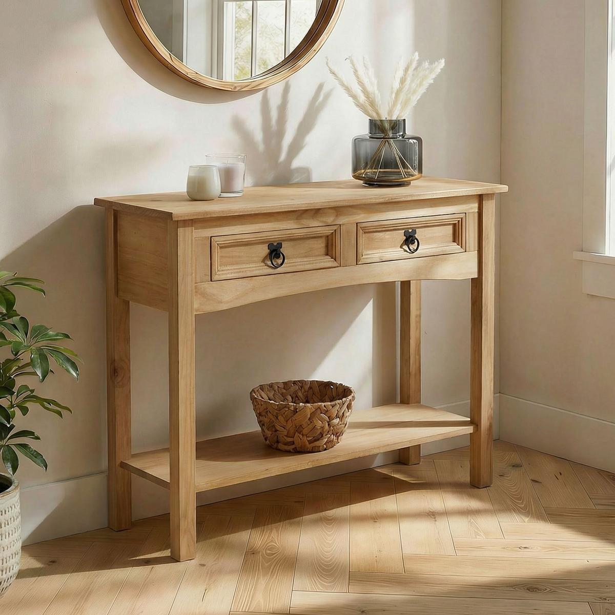 KONSOLENTISCH SALSA natur - Naturfarben, Holz (35/90/73cm) - CARO-Möbel