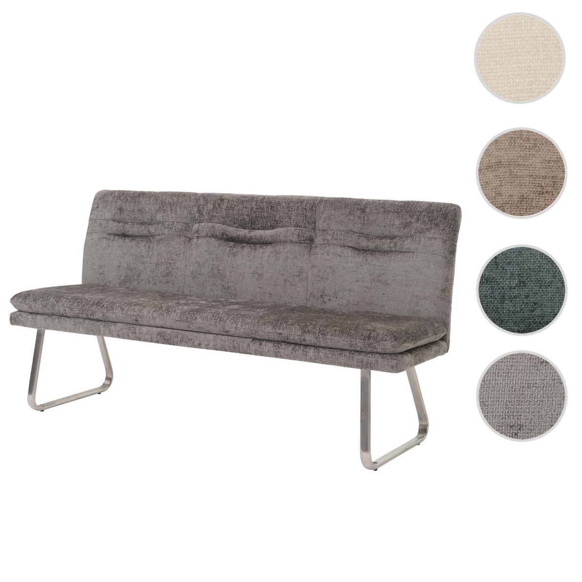 SITZBANK Grau - Dunkelgrau/Grau, Textil (180/93/58cm) - MCW