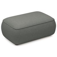 POUF Ovo 1-Sitzer 100 cm - Dunkelgrau/Schwarz, Kunststoff/Textil (100/44/68cm) - Selsey