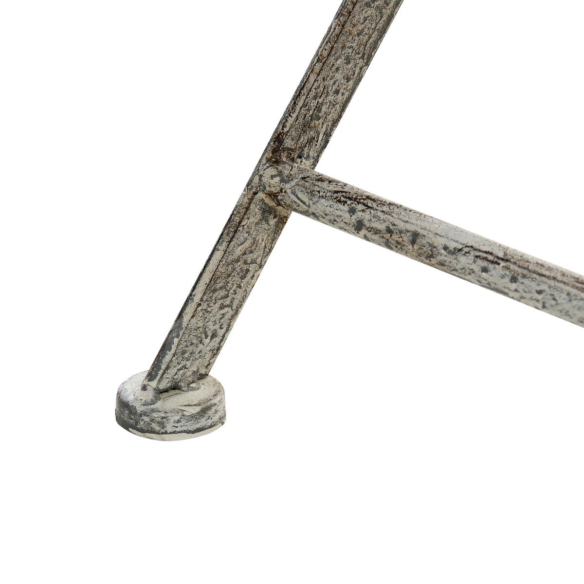 GARTENSTUHL 2er-Set Grau Nurra - Grau, Metall (42/92/47cm) - Beliani