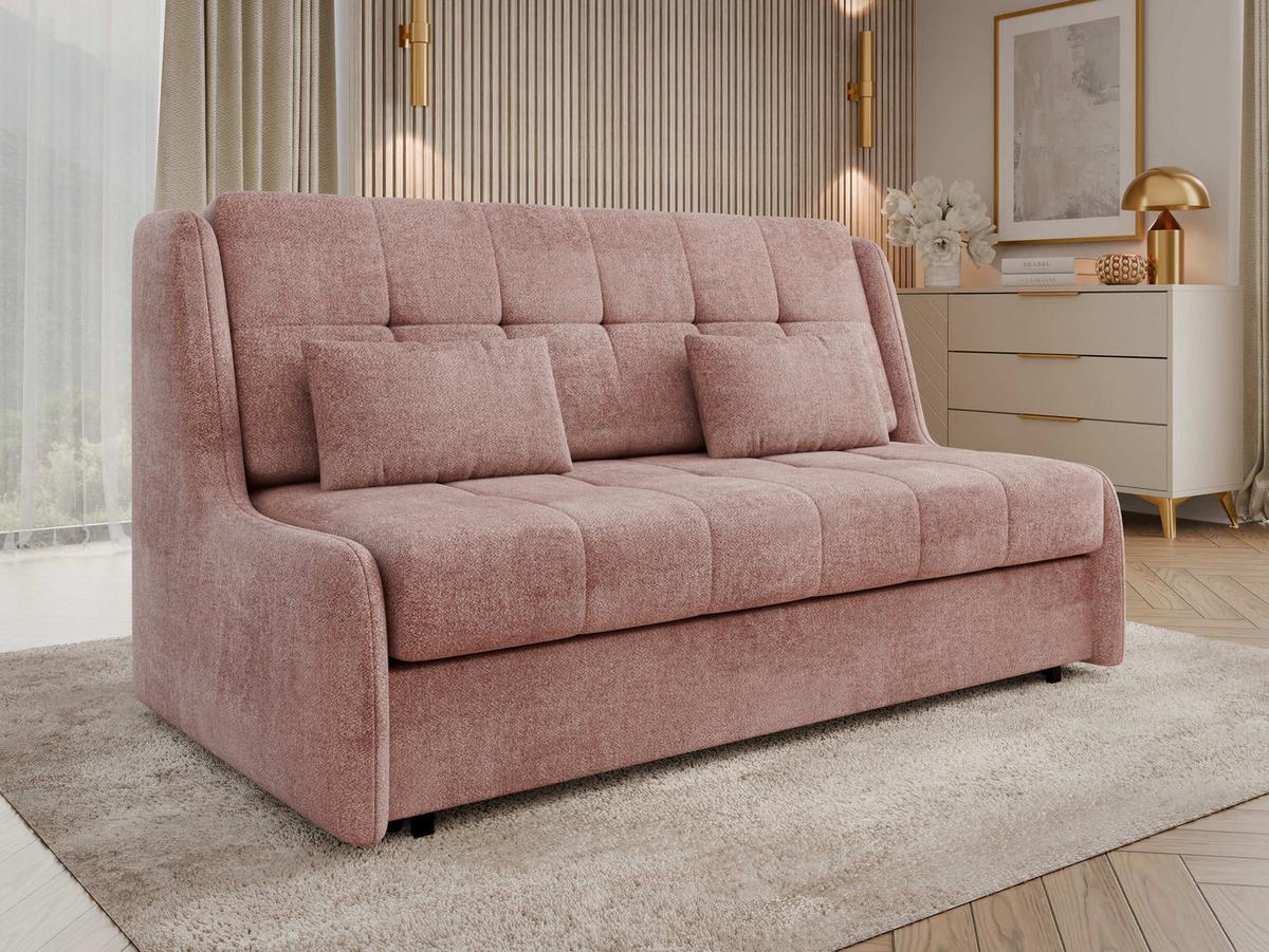 SCHLAFSOFA Viva Elite IV - Schwarz/Rosa, Holz/Metall (166/85/98cm) - MIRJAN24