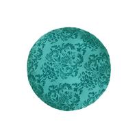KISSENNHÜLLE Rund Epoche petrol-grün 60 cm Ø - Petrol, Textil (60/60cm) - beties Heimtextil