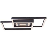 DECKENLEUCHTE Metis G99381/06 - Schwarz, Metall (30/40/6.5cm) - Brilliant
