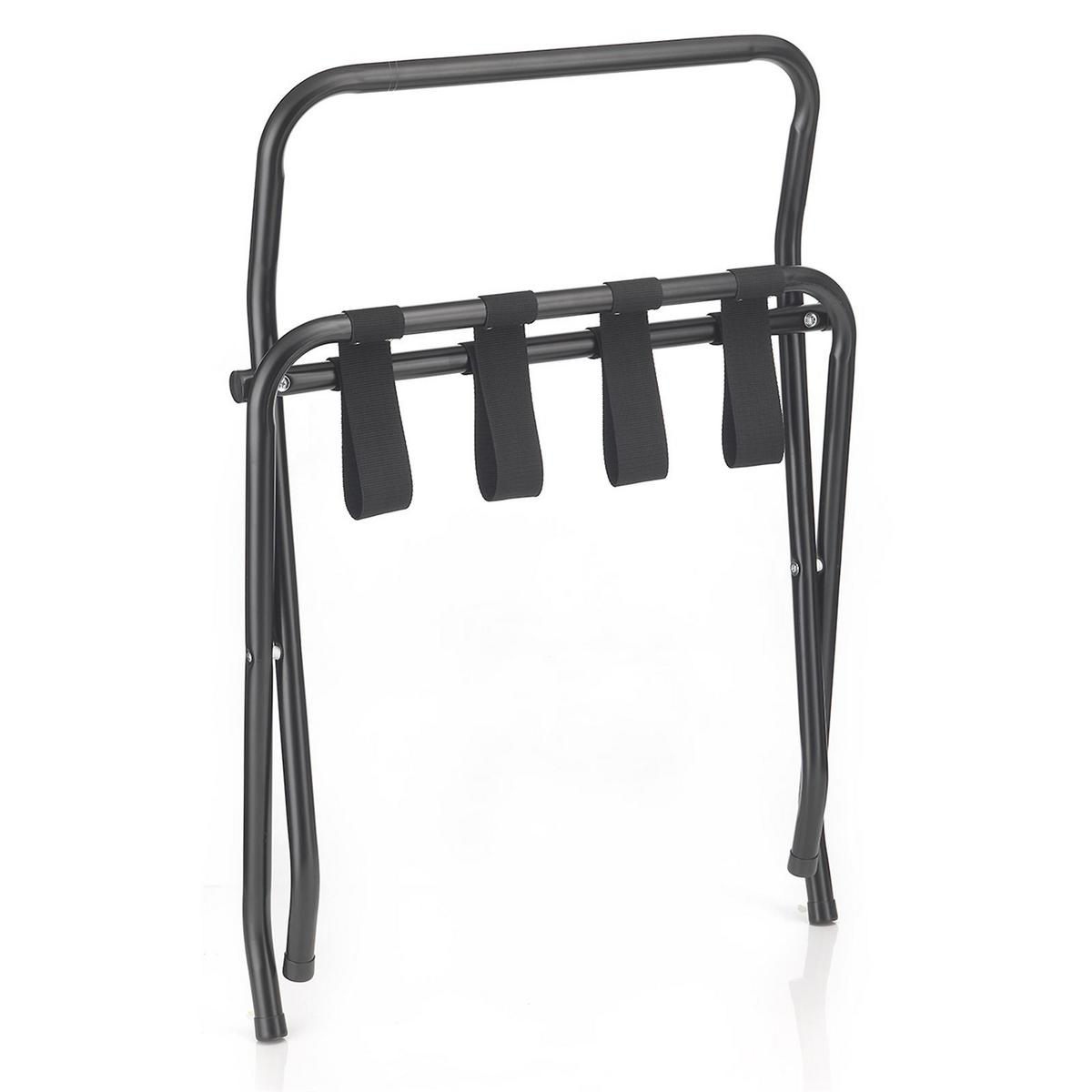 KOFFERSTÄNDER SUITE schwarz - Schwarz, Metall (62/70/49cm) - IDIMEX