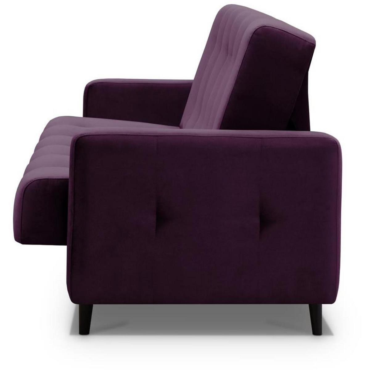 3-SITZER Schlafsofa Nancy Bis violett - Violett, Holz/Textil (220/89/93cm) - Beautysofa