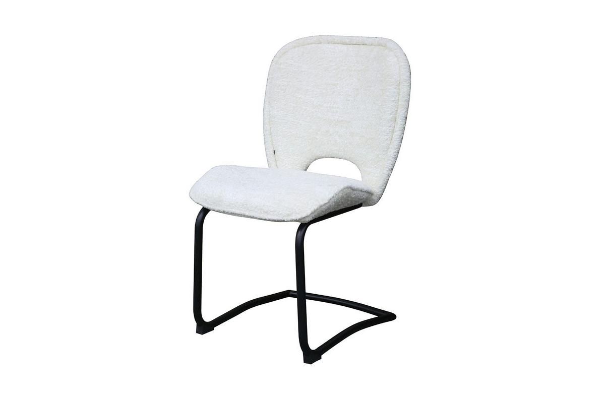 ESSZIMMERSTUHL JONA Cremeweiß Webstoff (1er-Set) - Creme, Kunststoff/Textil (49/92/59cm) - KAWOLA