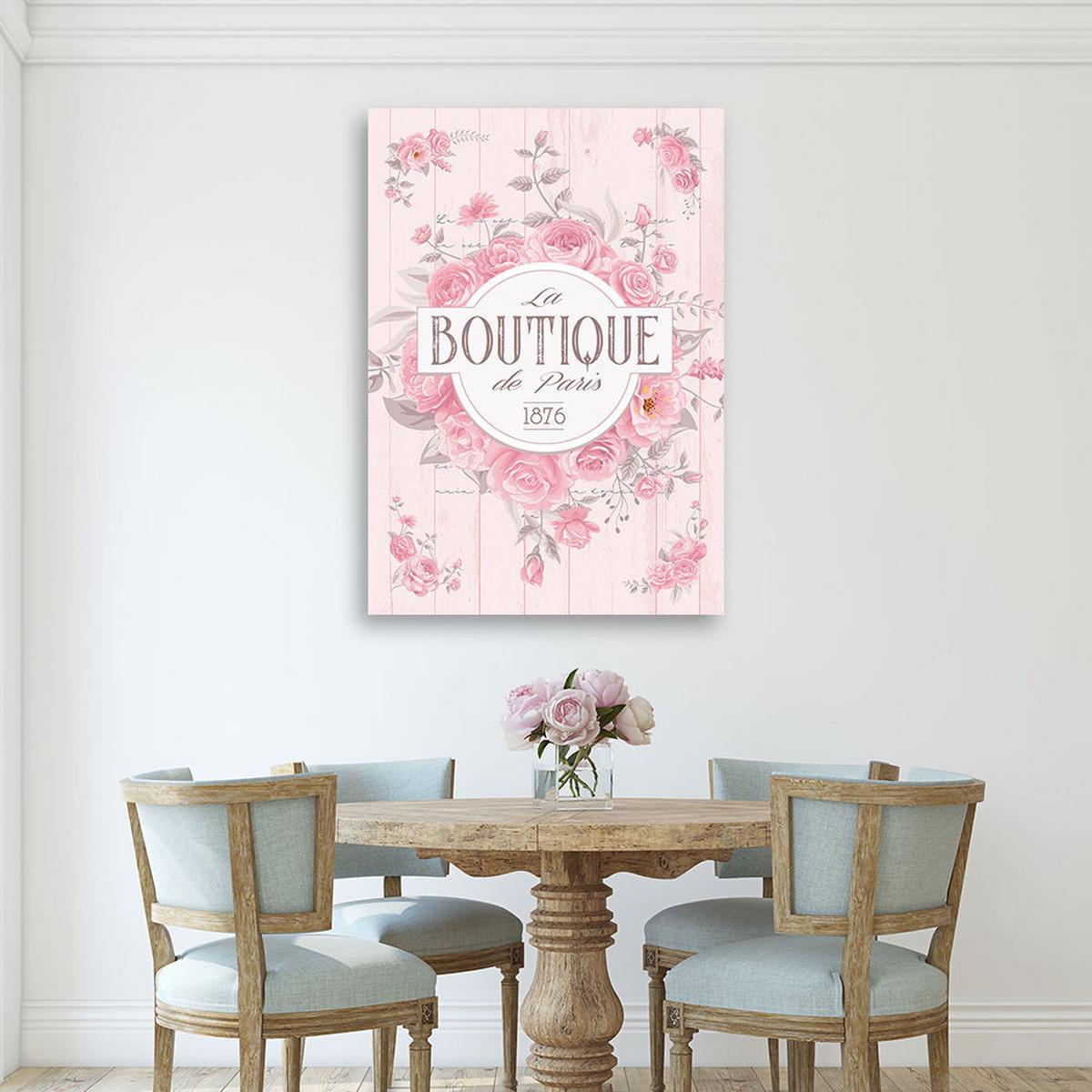 KUNSTDRUCK Rosa 60/90 cm - Pink, Textil (60/90cm) - KUNSTLOFT
