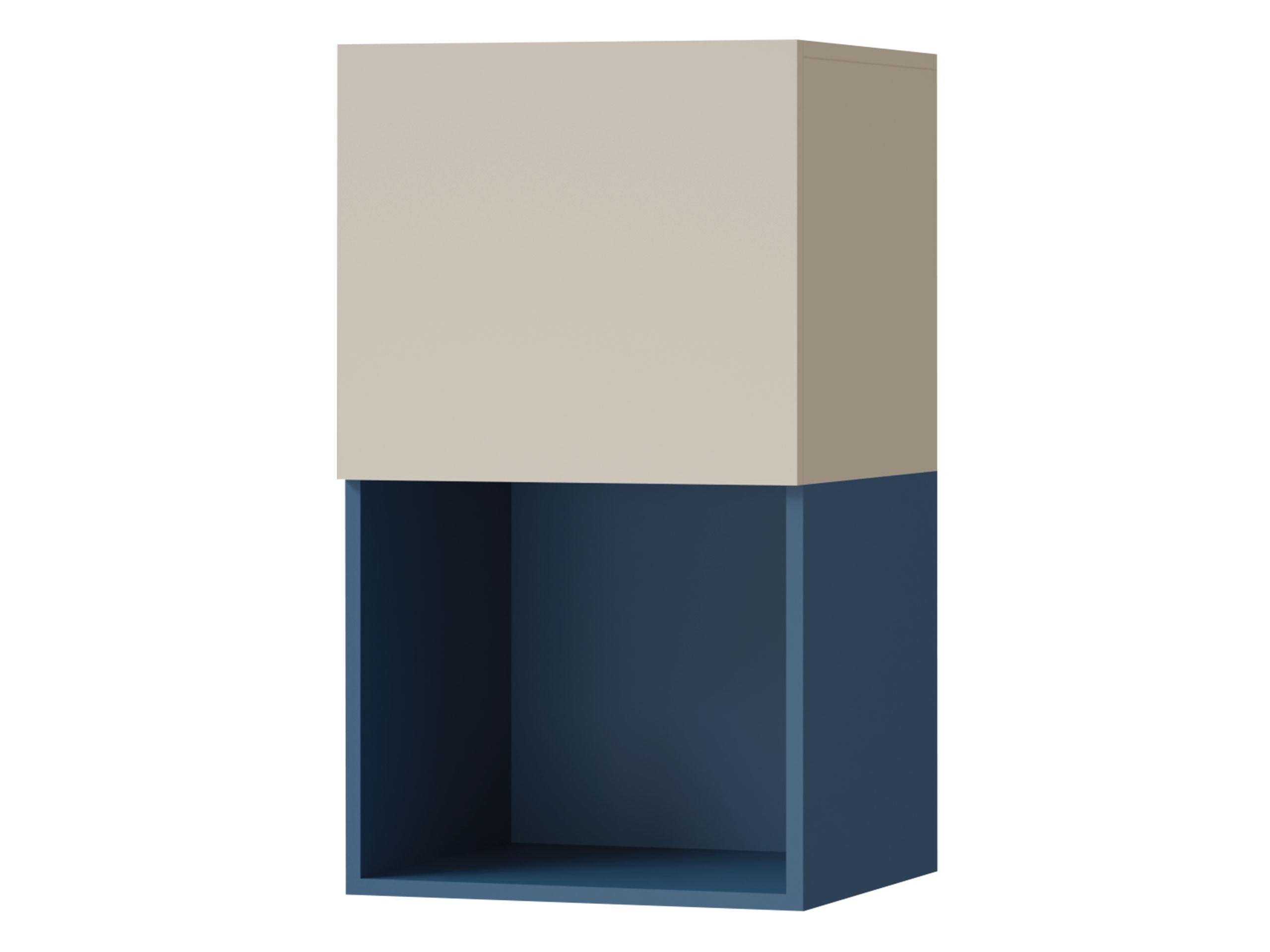 HÄNGESCHRANK Lorin LO14 - Kaschmir/Blau, Holzwerkstoff (45/78/40cm) - MIRJAN24