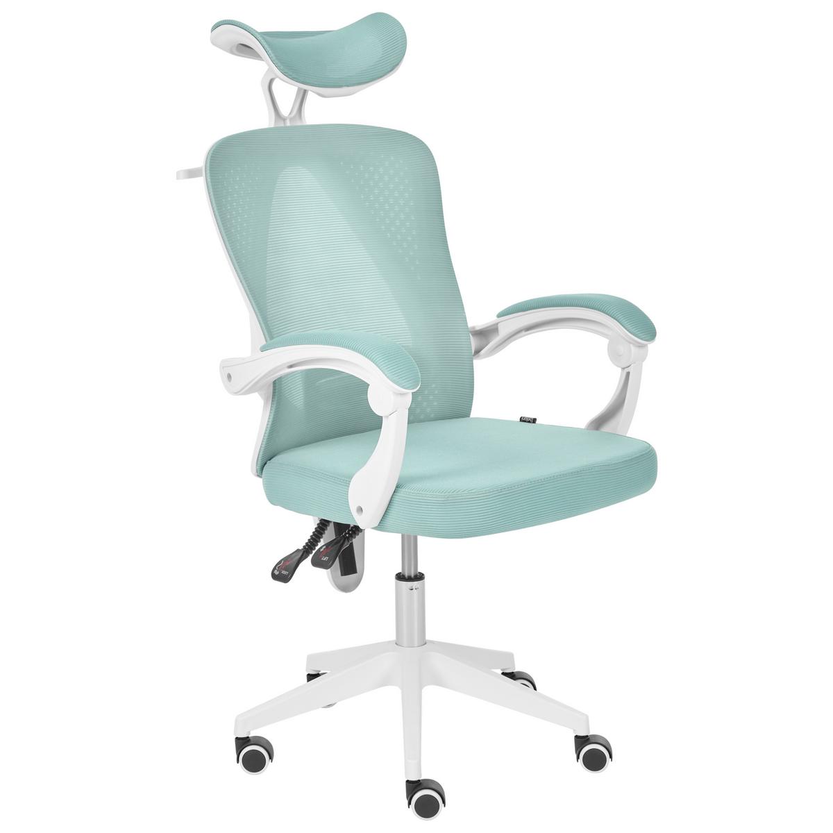BÜROSTUHL Mintgrün Seranev - Mintgrün, Textil (60/115/60cm) - Beliani