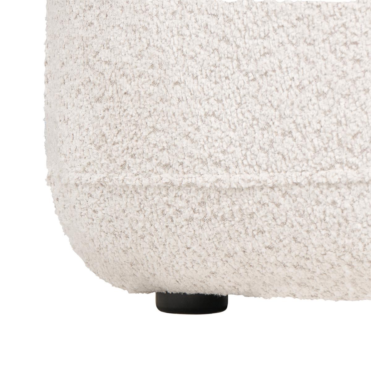 SESSEL Chenillegewebe Hellbeige Lohja - Beige, Textil (92/73/88cm) - Beliani