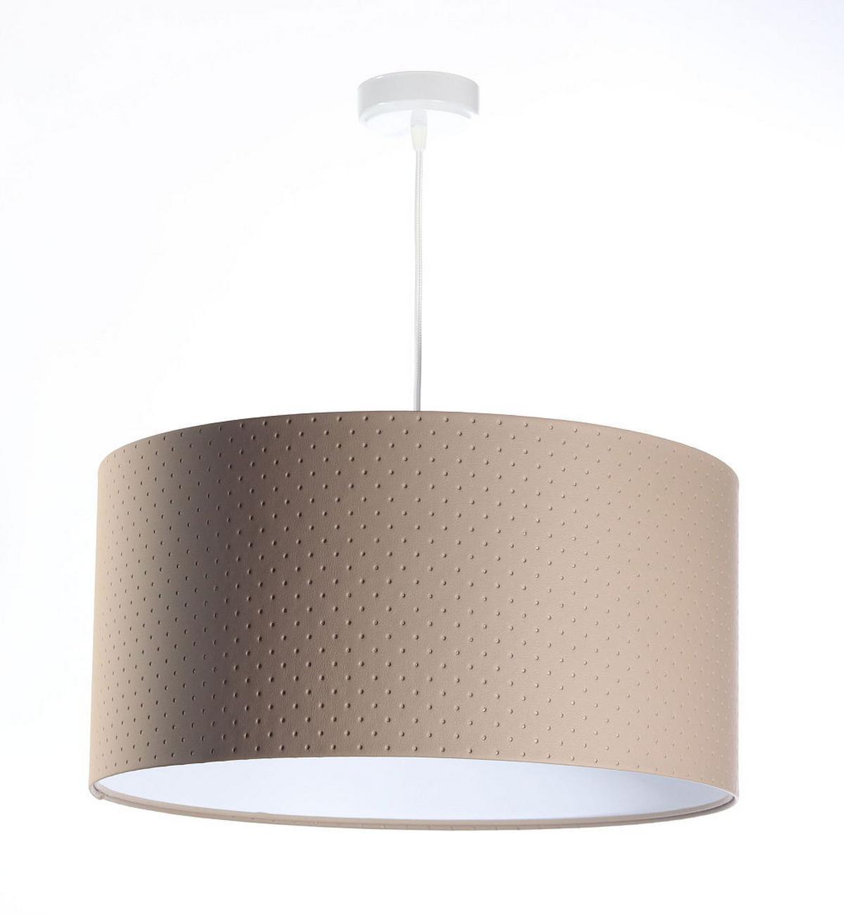 HÄNGELEUCHTE Weiß 50/25 cm - Beige/Weiß, Kunststoff (50/0.8/25cm) - ONZENO