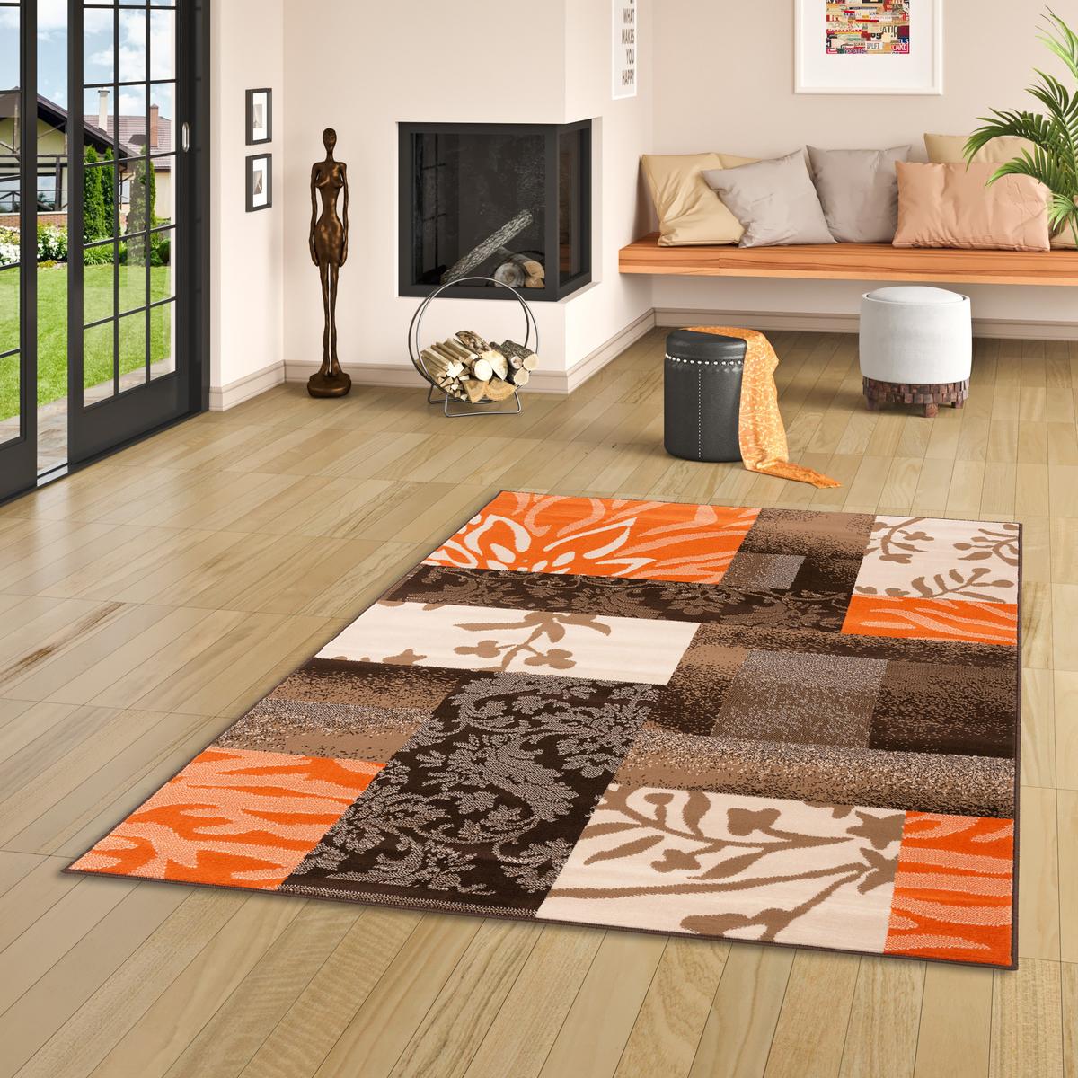 MODERN DESIGNER VELOURS TEPPICH SAMBA - Braun, Textil (120/170cm) - Pergamon