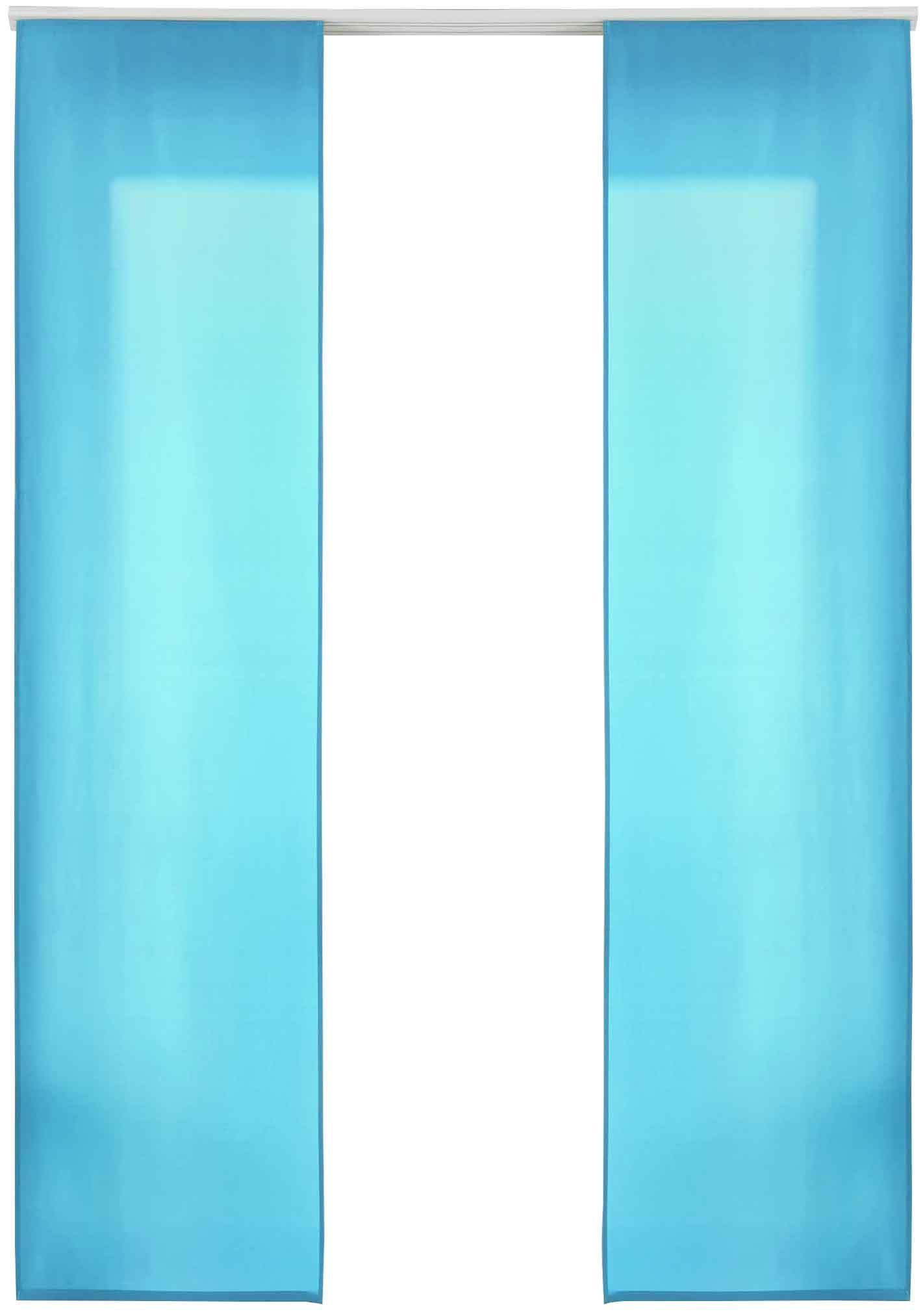 VORHANG 2ER SET HxB 245x60 cm Türkis - Türkis, Textil (60/245cm) - Gardinenbox