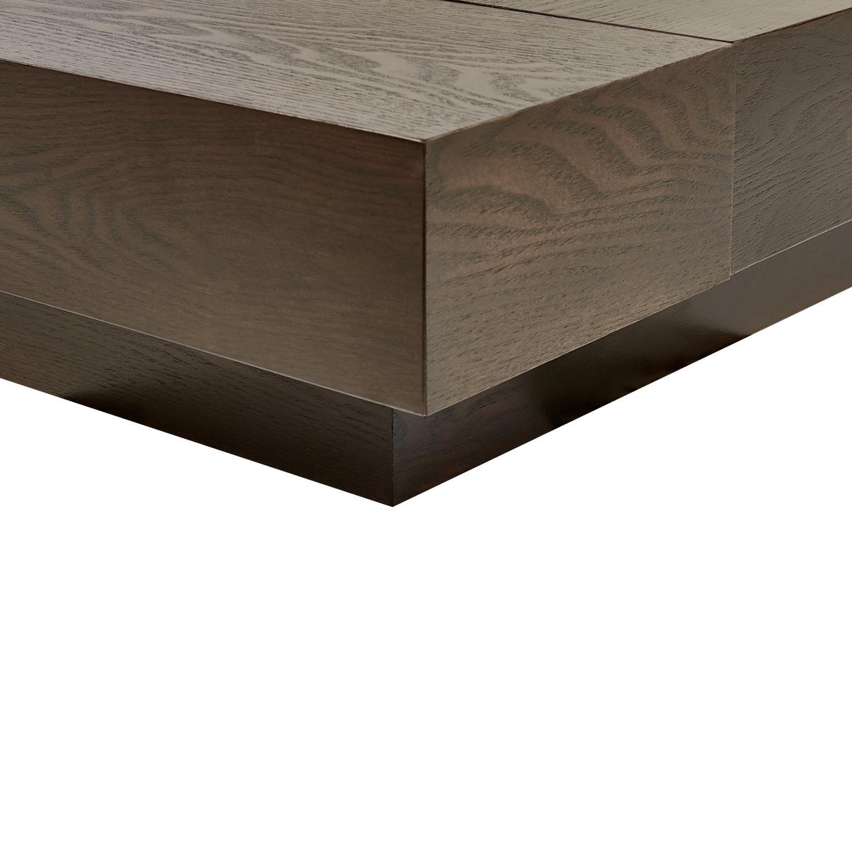 WASSERBETT 180/200 cm Dunkler Holzfarbton Zen - Dunkelbraun, Holzwerkstoff (180/200cm) - Beliani