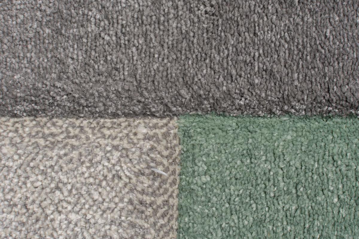 TEPPICH NIDD, geometrisch, Grün-Grau, 200 x 290 cm - Grün, Textil (200/290cm) - KADIMA DESIGN
