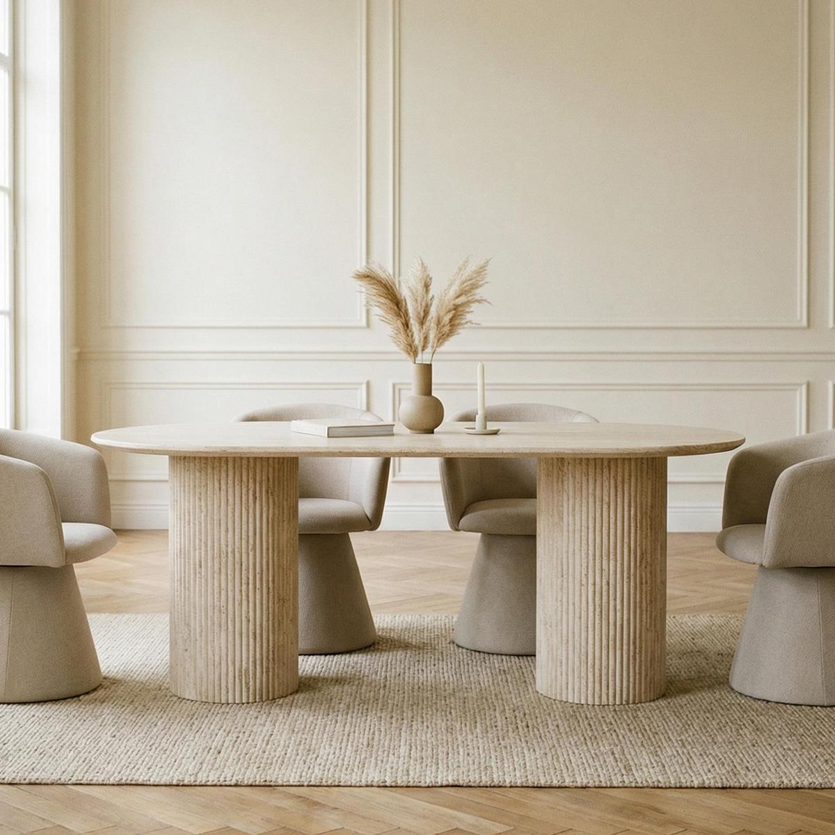 ESSTISCH TEVELI beige - Beige, Holzwerkstoff (90/180/76cm) - IDIMEX