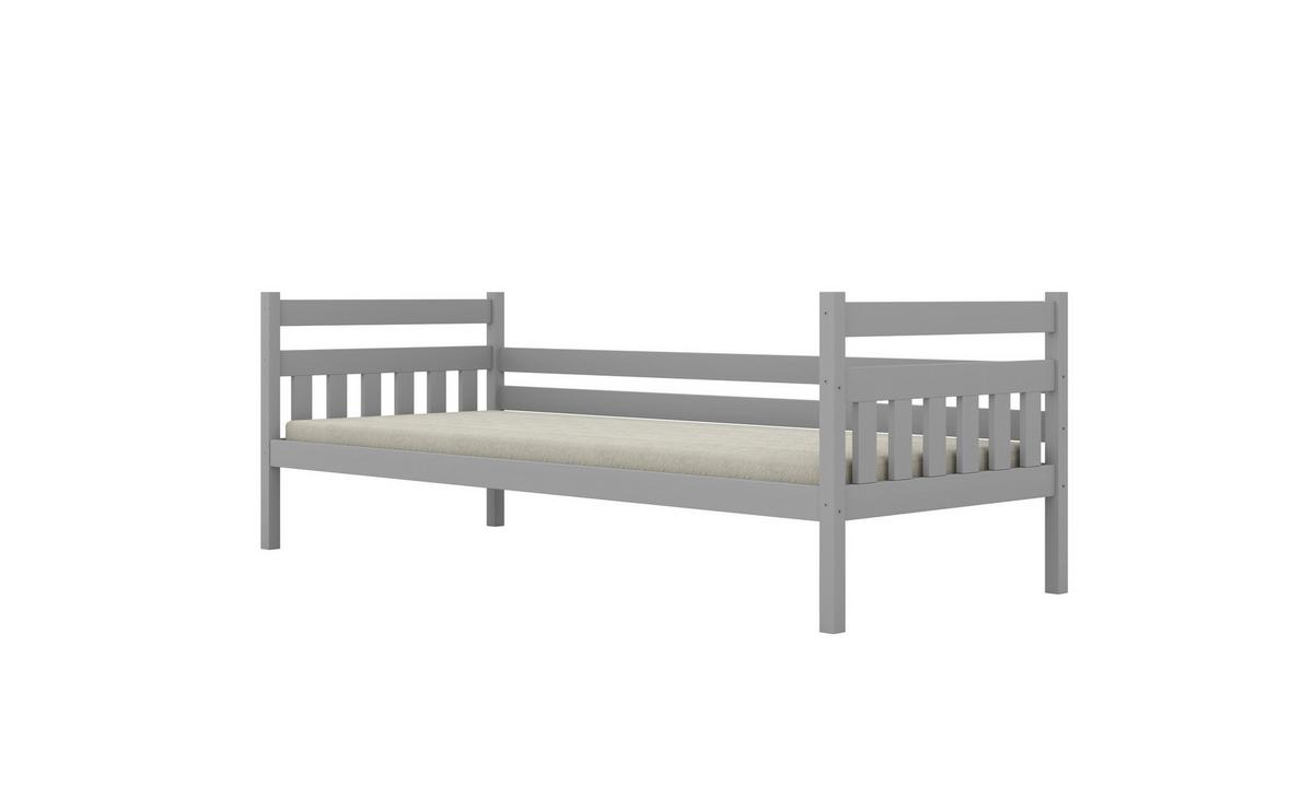 KINDERBETT Dawid mit Matratze 90/180 Grau 90/180 - Grau, Holz (90/180cm) - RAUMHIRSCH FURNITURE