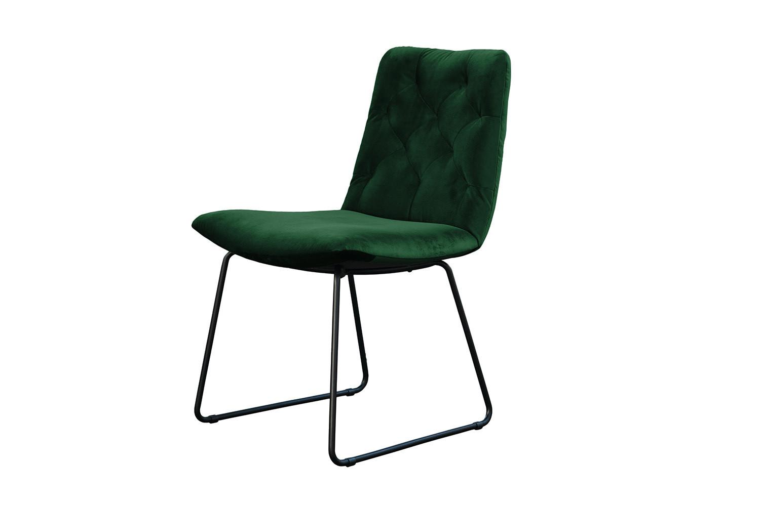 STUHL NEW CHARME Smaragdgrün Velvet (1er-Set) - Smaragdgrün, Textil (52/87/66cm) - KAWOLA