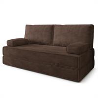 BETTSOFA SILAR aus Schaumstoff Kordstoff Braun Schlaffunktion - Braun, Textil (170/86/80cm) - MASSENO
