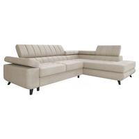 ECKSOFA Nord Premium, Seite: Rechts - Anthrazit/Cappuccino, Holz/Textil (264/203cm) - MIRJAN24