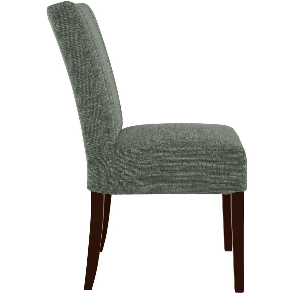 STUHL FREYA mit wengefarbenen Holzbeinen, Polsterstuhl, Dunkelgrün - Wengefarben/Dunkelgrün, Holz (47/94/42cm) - Beautysofa