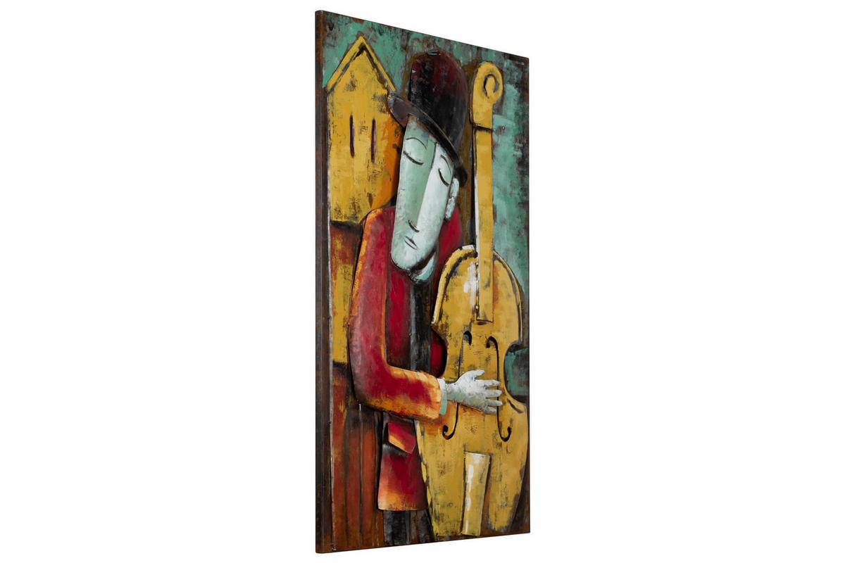 METALLBILD Bunt 60/90 cm - Multicolor, Metall (4.2/90cm) - KUNSTLOFT