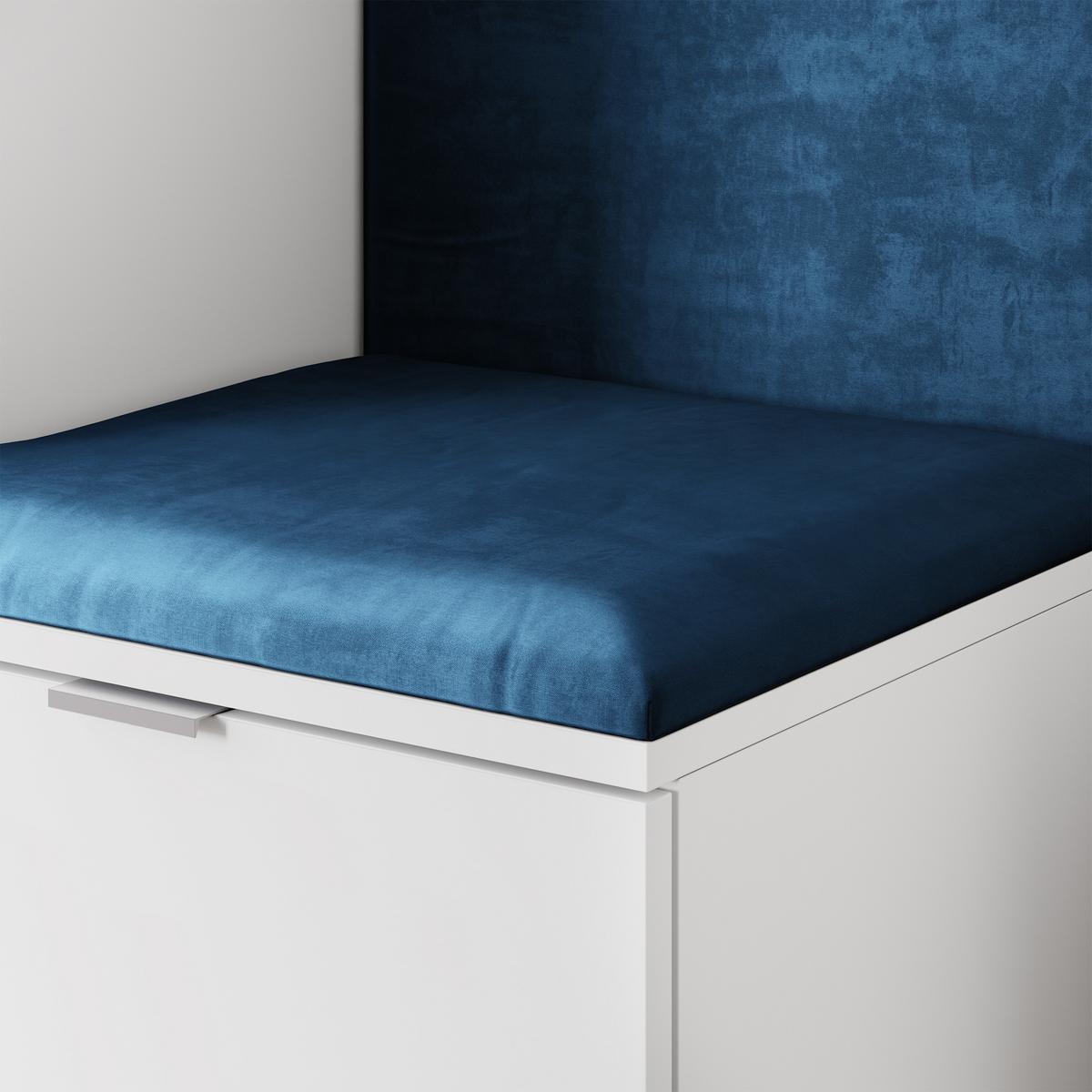 GARDEROBENSCHRANK LORI 95/181/51 cm Modern Garderobe-Set Eiche Lefkas - Blau/Eichefarben, Holzwerkstoff (95/181/51cm) - MASSENO