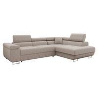 ECKSOFA Torezio Cord, Seite: Rechts - Sahara, Holz/Textil (274/203cm) - MIRJAN24