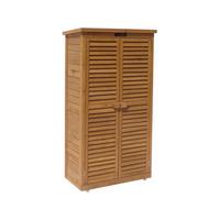GARTENSCHRANK - GARTENTRUHE space Braun - Braun, Holz (38/148/87cm) - Habitat Garten