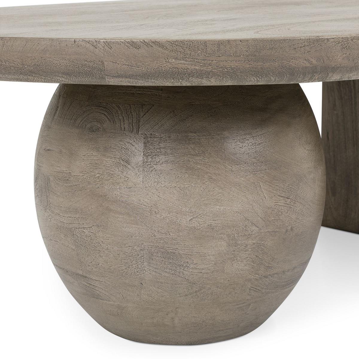 COUCHTISCH PERLA grau - Grau, Holz (70/110/37cm) - IDIMEX