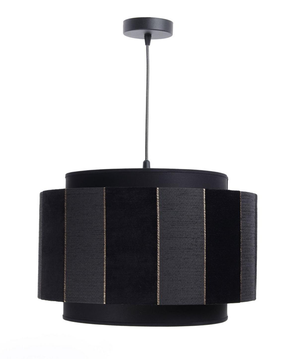 HÄNGELEUCHTE Gold 40/27 cm - Schwarz, Kunststoff (40/1/27cm) - ONZENO