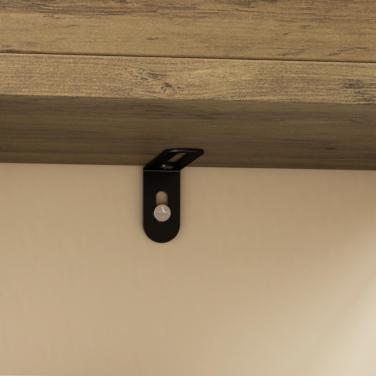 ETAGENREGAL mit vier Fächern FRG226-H-F - Ahornfarben, Fell (90/20/28cm) - SoBuy
