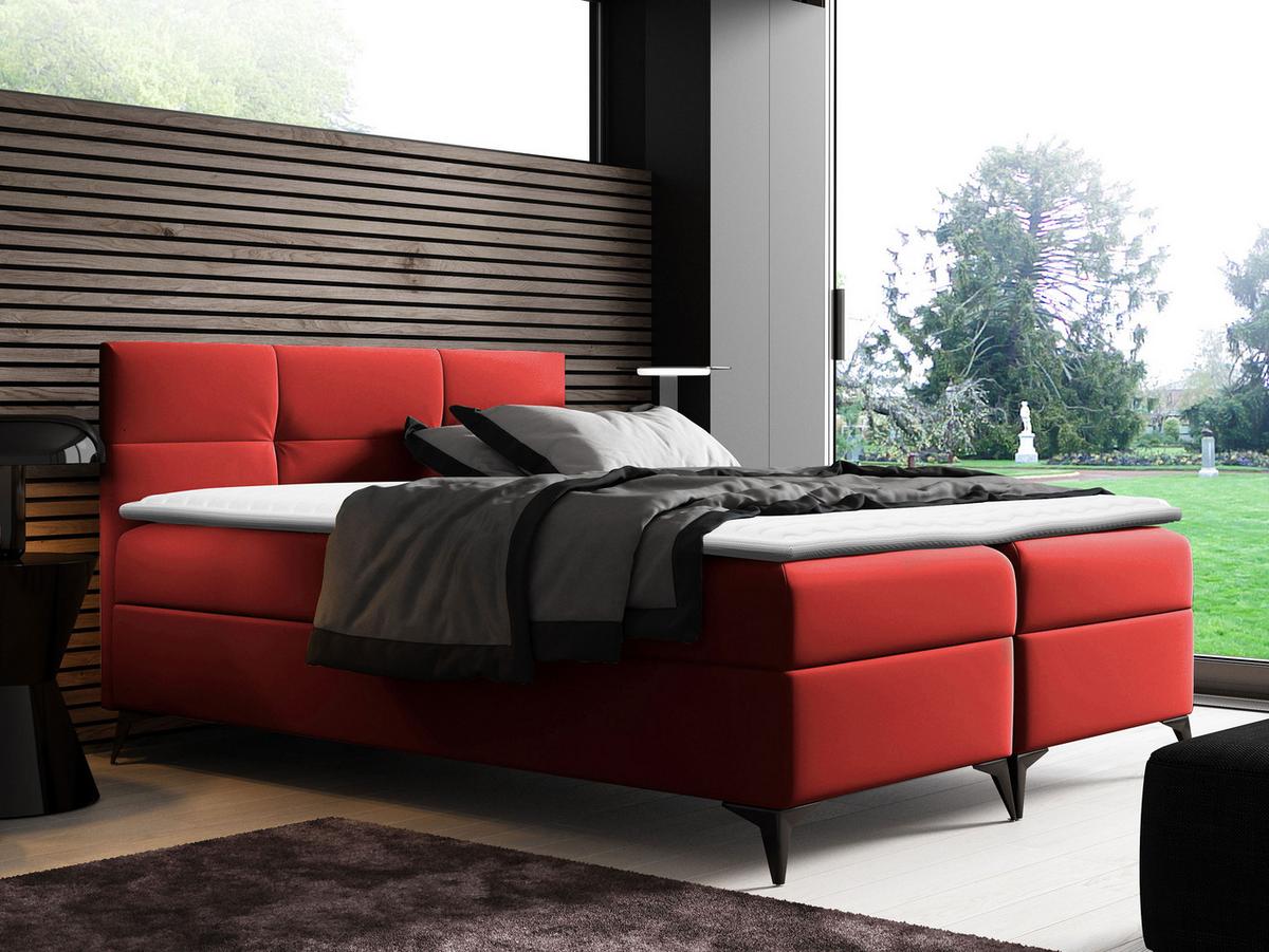 BOXBETT Figaro - H3 - Rot, Holz (160/200cm) - MIRJAN24