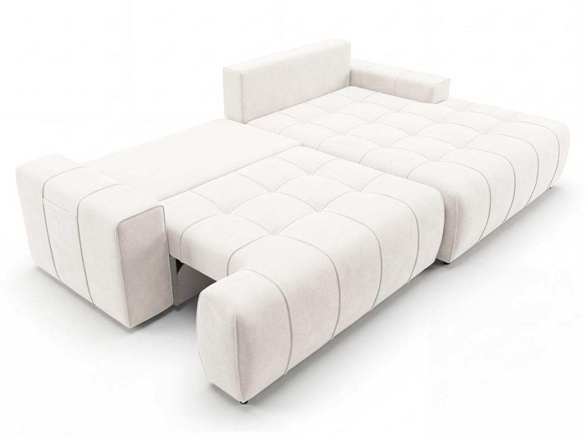 ECKSOFA Tulio Creme Rechts - Creme, Holz/Textil (165/270cm) - Graingold