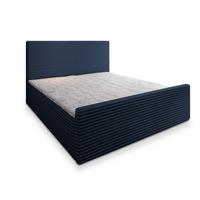 BOXBETT BRENTO 160x200 cm mit Matratze und Topper - Blau - Blau, Holz (160/200cm) - MASSENO
