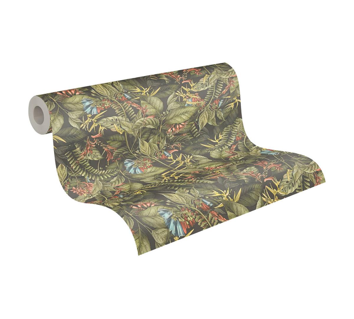 VLIESTAPETE Bunt 53/1005 cm - Schwarz, Textil (53/1cm) - KUNSTLOFT