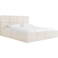 POLSTERBETT Tivio mit Bettkasten, Beige Boucle 120x200 cm - Beige/Birkefarben, Holzwerkstoff/Kunststoff (120/200cm) - WFL GROUP