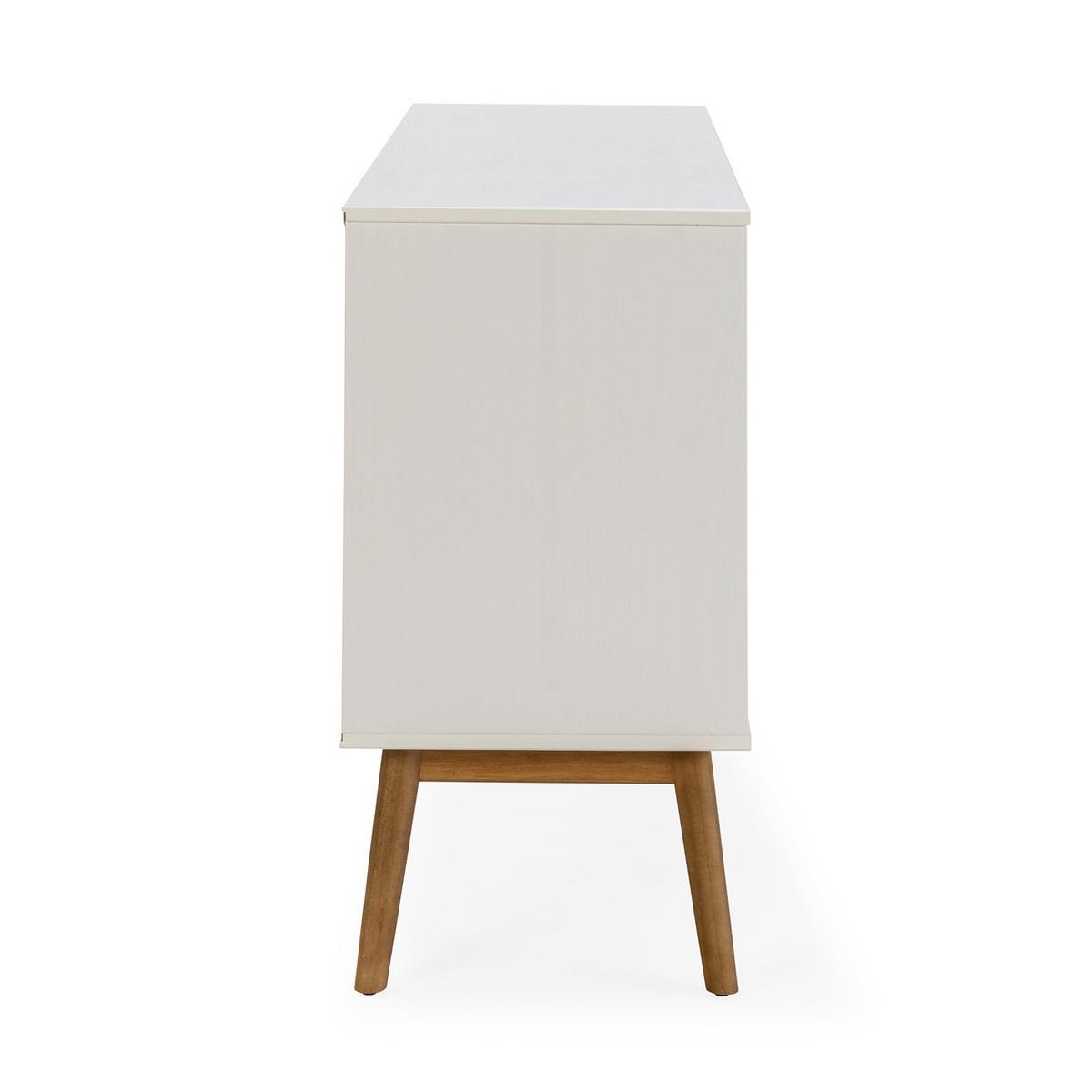 SIDEBOARD Baku 3 Schubladen 2 Türen weiß - Weiß, Holz (140/81/40cm)
