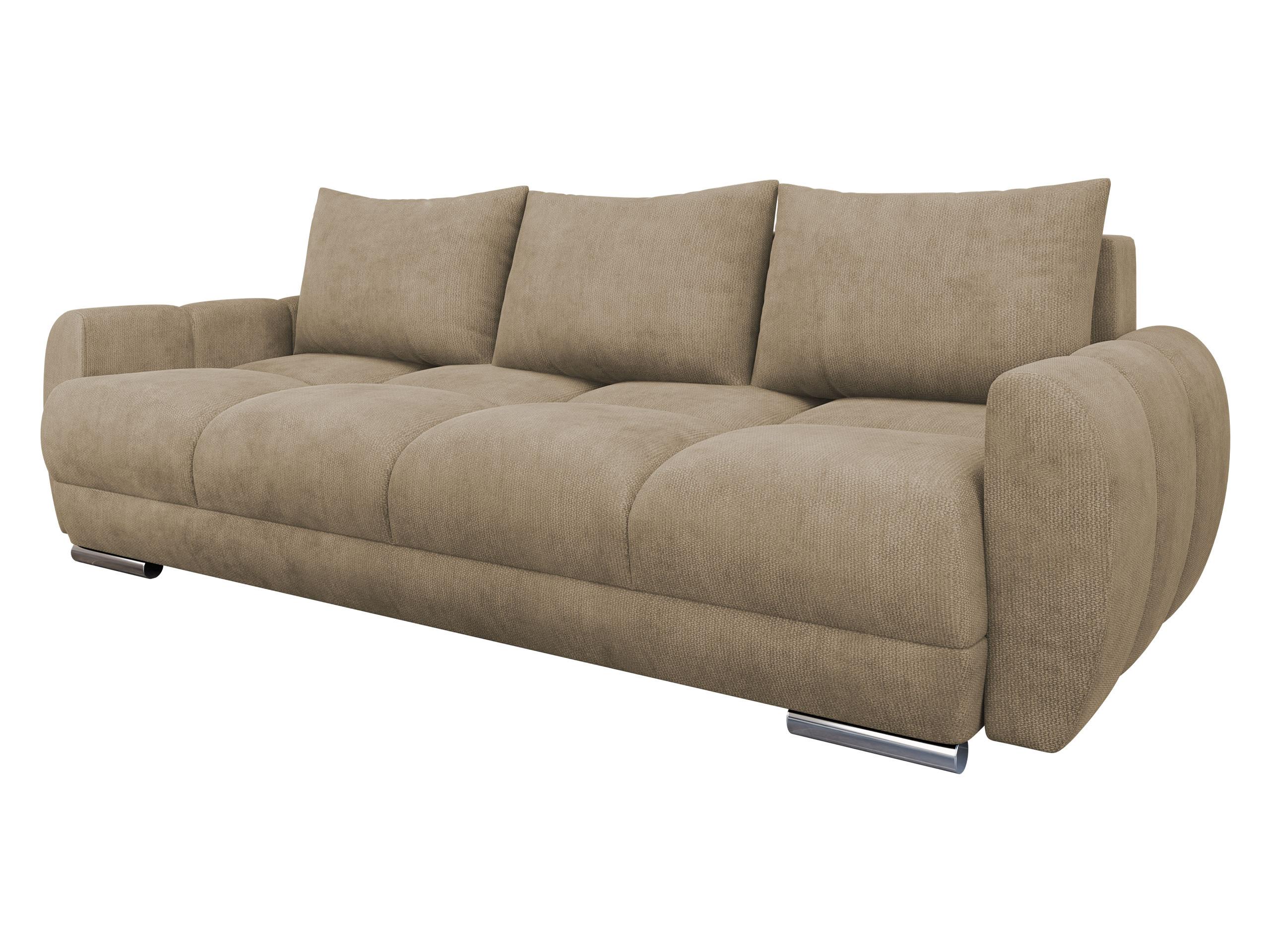 SCHLAFSOFA Logo 3 - Beige/Silberfarben, Holz/Kunststoff (234/89/97cm) - MIRJAN24