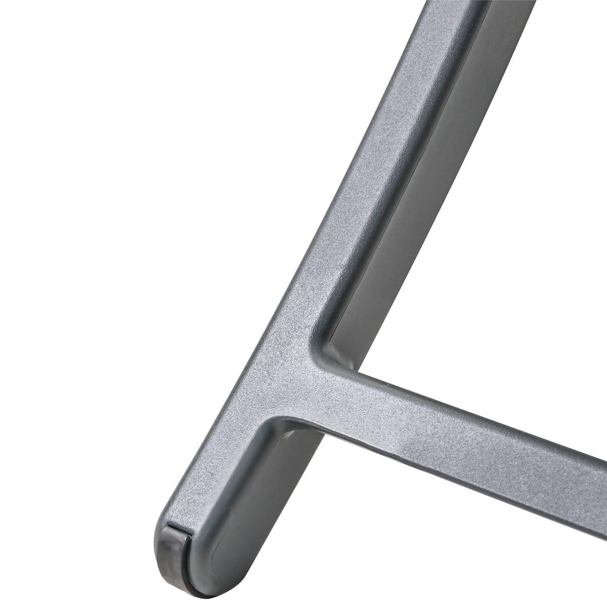 GARTENSTUHL 4er-Set Dunkelgrau Talca - Dunkelgrau, Kunststoff (45/83/53cm) - Beliani