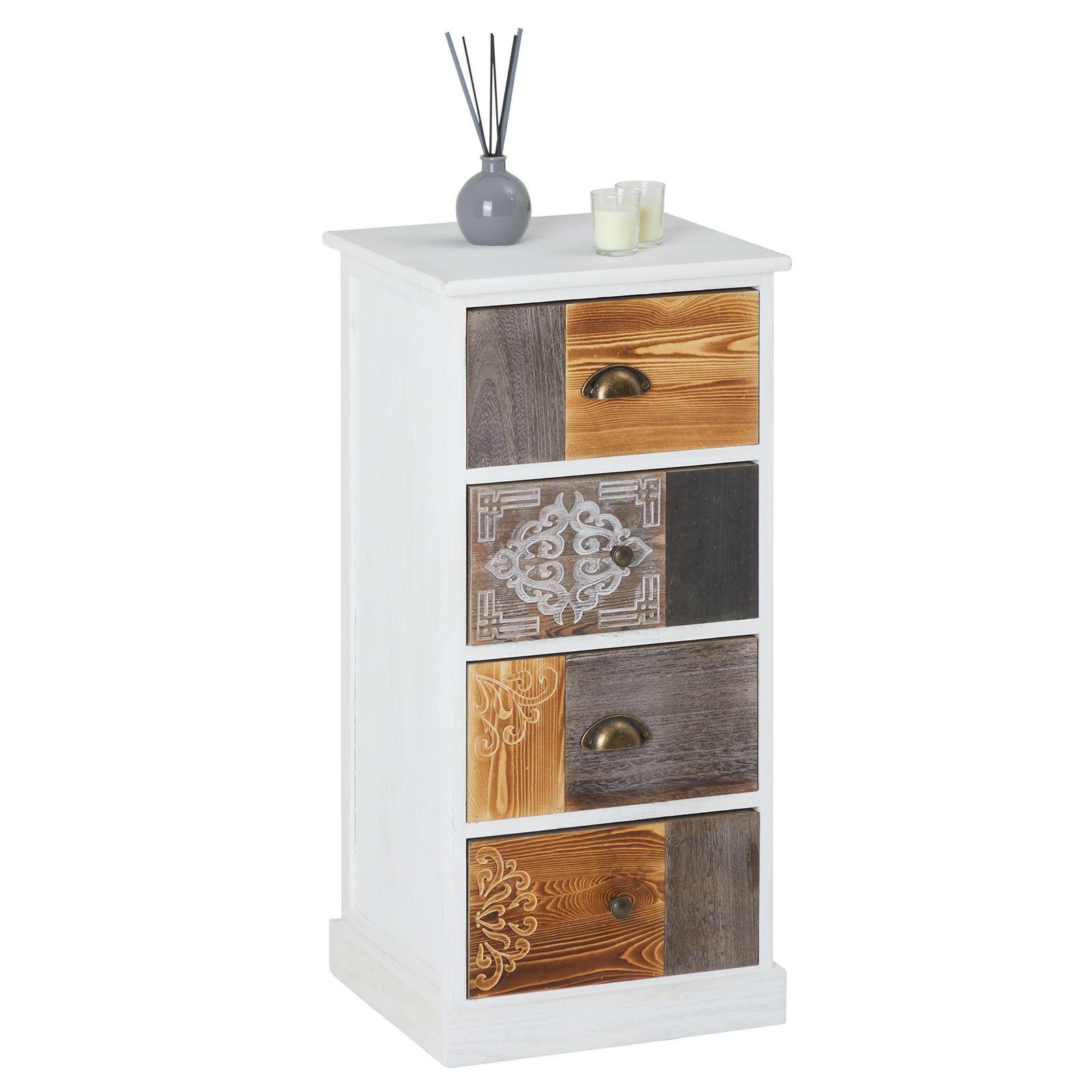 KOMMODE CARA weiß - Weiß, Holz (40/84/37cm) - CARO-Möbel