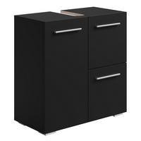 WASCHBECKENUNTERSCHRANK Mars Schwarz - 60 x 30 x 60 cm - Schwarz, Holz (60/60/30cm) - Badplaats