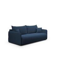 SOFA Claudio 3 Sitzplätze Dunkelblau - Blau, Holz (216/86/105cm) - Petits-meubles