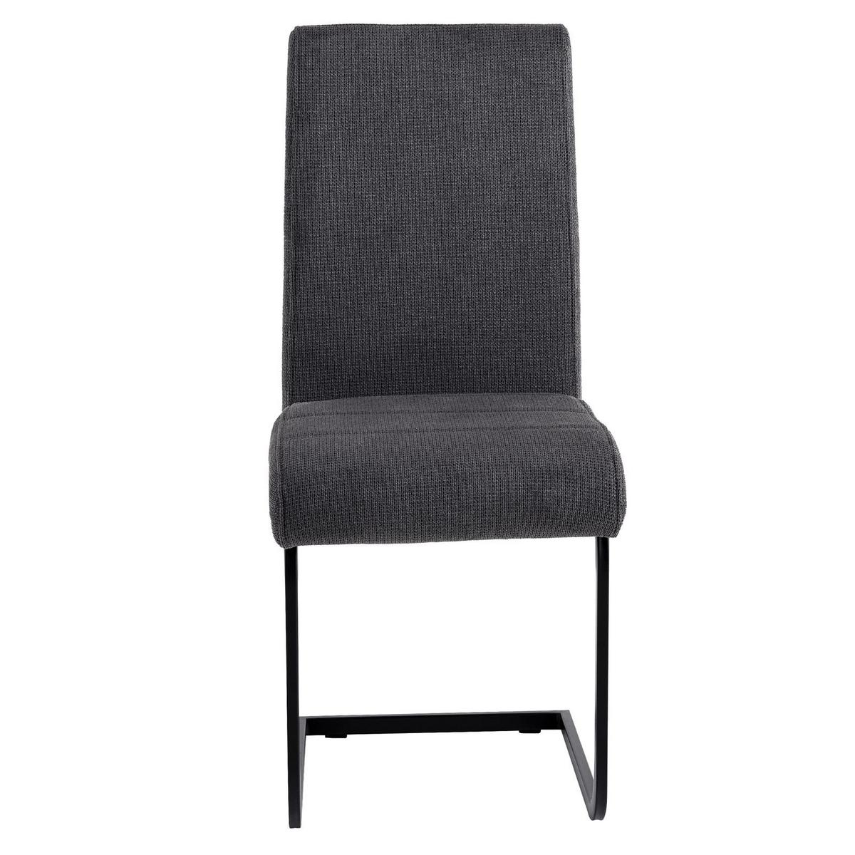 SCHWINGSTUHL LETTICIA 4ER-SET - Anthrazit, Textil (44/97/59cm) - IDIMEX