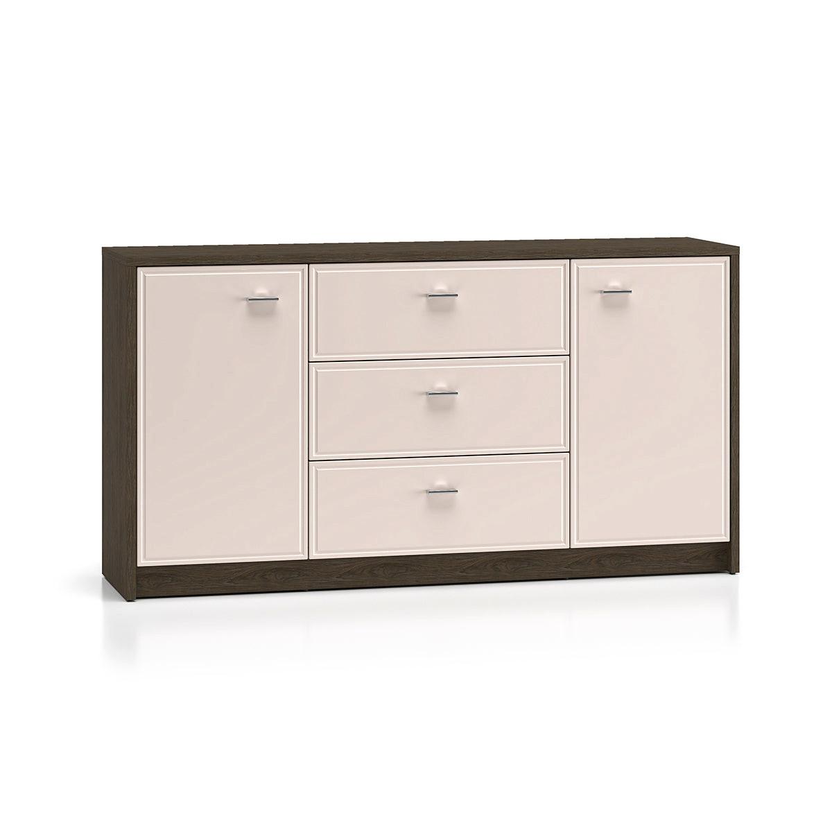 SIDEBOARD Kaius Kaschmir und Dunkles Holz - Kaschmir, Holzwerkstoff (160/84.9/40cm) - Petits-meubles