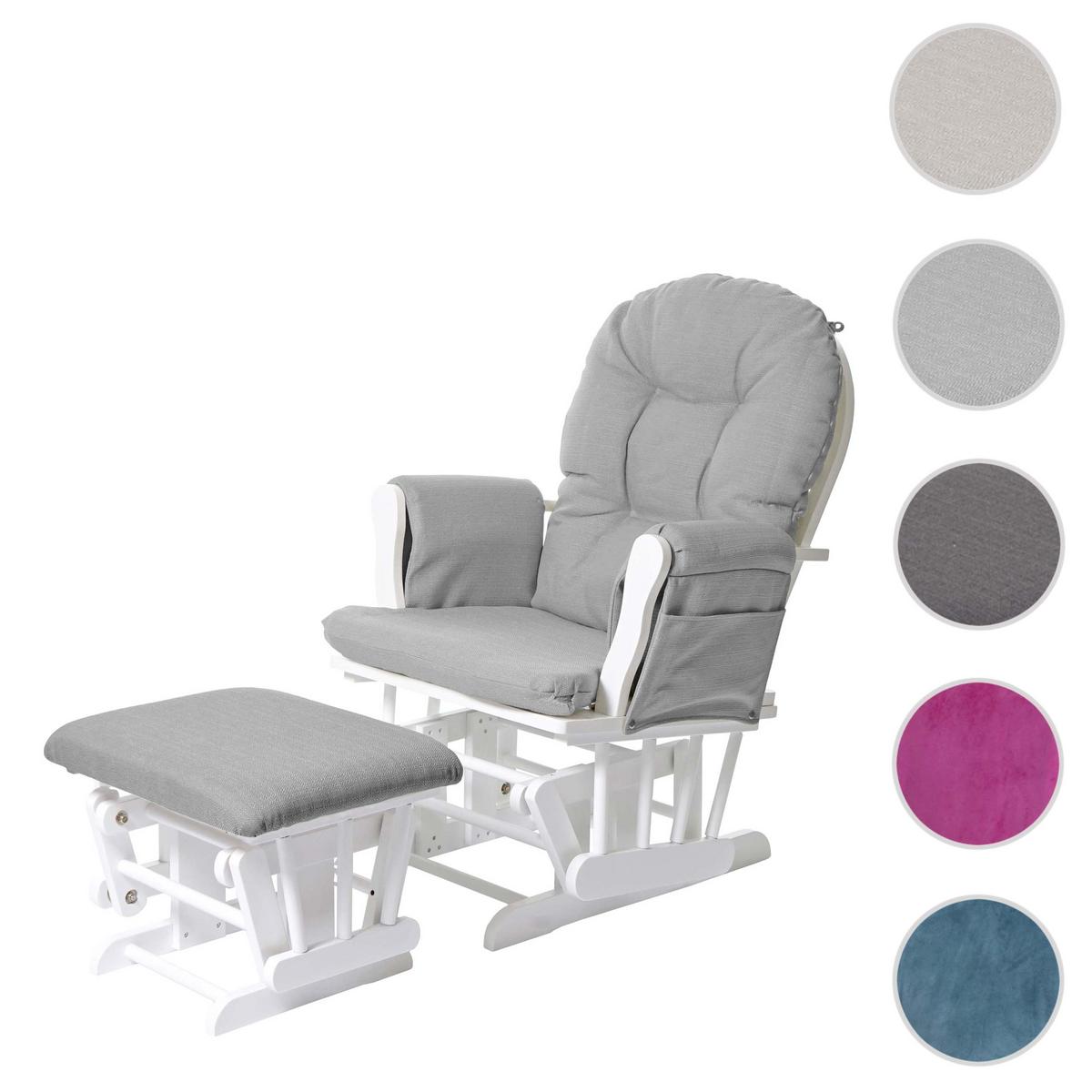 RELAXSESSEL SCHWINGSTUHL Hellgrau - Hellgrau, Textil (68/98/76cm) - MCW