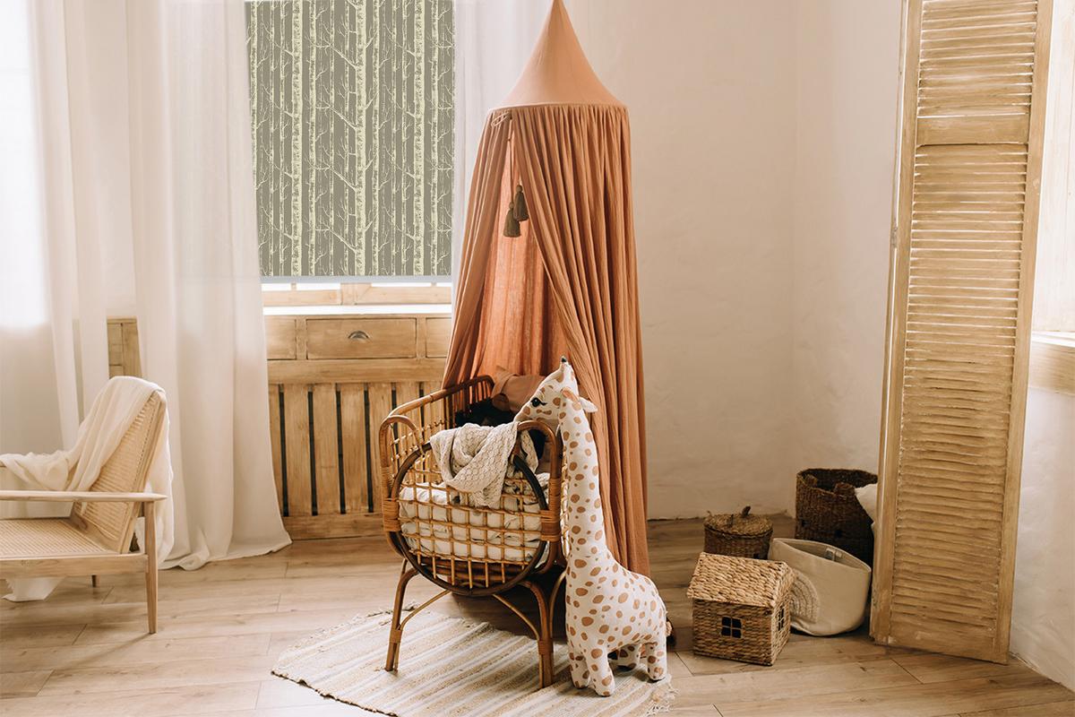 INNENROLLO - Fensterrollo - Rollo - 110x140 cm - Baumstämme - Braun, Kunststoff (110/140/0.5cm) - TULUP