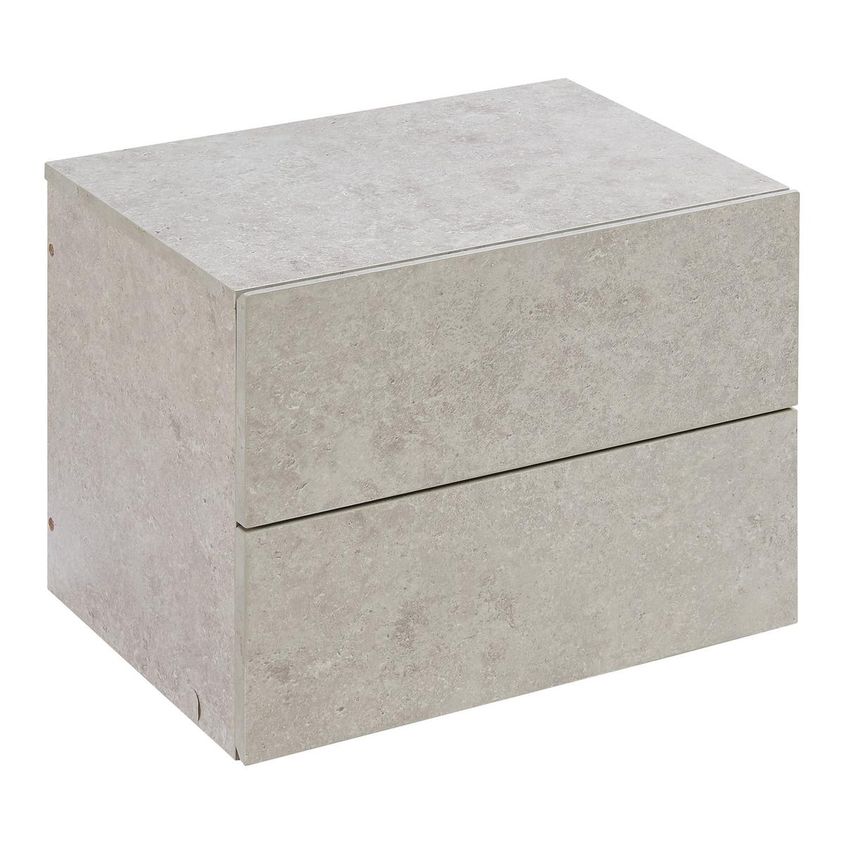 WANDREGAL Ampfing - Grau, Holzwerkstoff (40/30/29cm) - [en.casa]