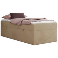 BOXBETT ZERO 90/200 - Beige Plüsch - H4 - Topper T25 - Beige, Textil (90/200cm) - MKS